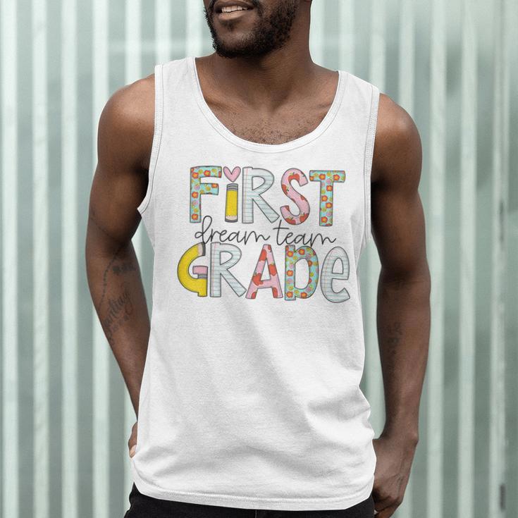 First Grade Dream Team Back To School 1st Grade Teacher Men Tank Top, novelty gifts, funny gifts First Grade Dream Team Back To School 1st Grade Teacher Men Tank Top, novelty gifts, funny gifts