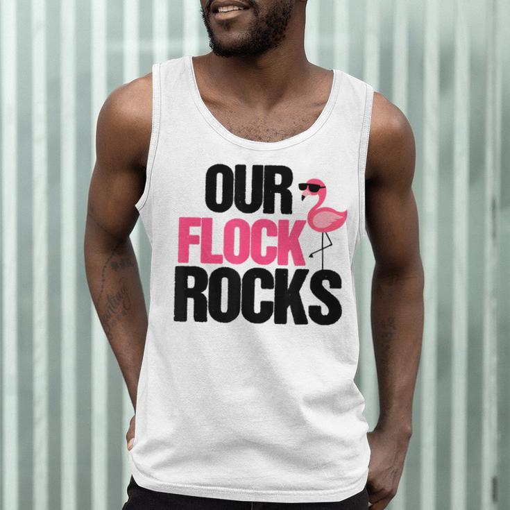 Our Flock Rocks Flamingo Mother's Day Teacher Men Tank Top, novelty gifts, funny gifts Our Flock Rocks Flamingo Mother's Day Teacher Men Tank Top, novelty gifts, funny gifts