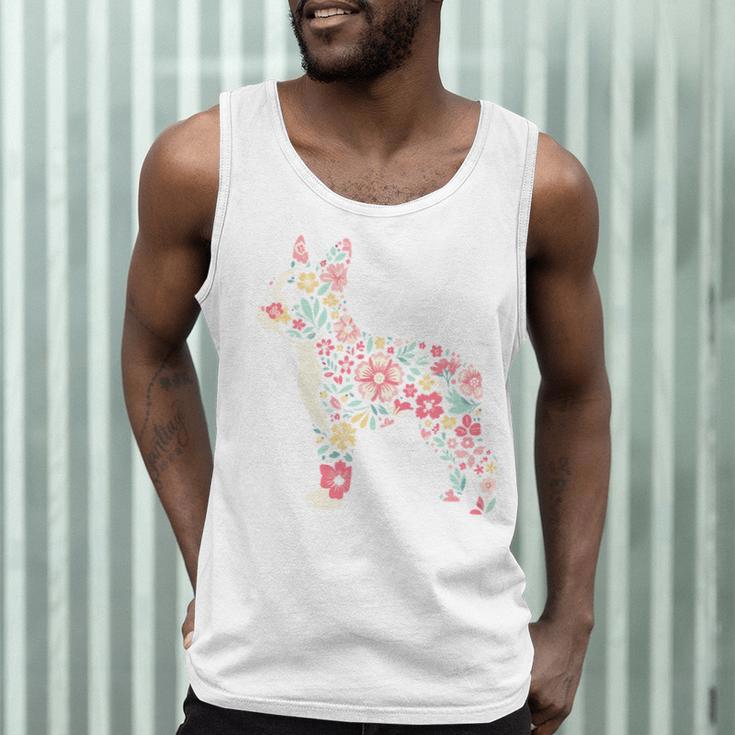 Floral FLower Boston Terrier Mom Grandma Men Tank Top, novelty gifts, funny gifts