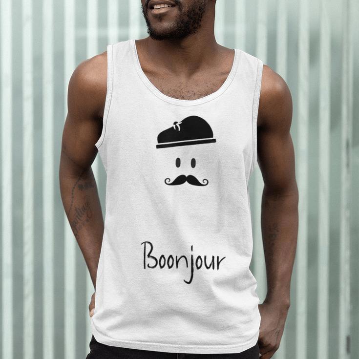 French Teacher Halloween Bonjour Ghost Men Tank Top, novelty gifts, funny gifts
