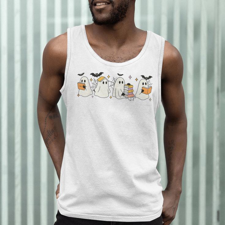 Ghosts Reading Books Library Halloween Teacher Men Women Kid Men Tank Top, novelty gifts, funny gifts Ghosts Reading Books Library Halloween Teacher Men Women Kid Men Tank Top, novelty gifts, funny gifts