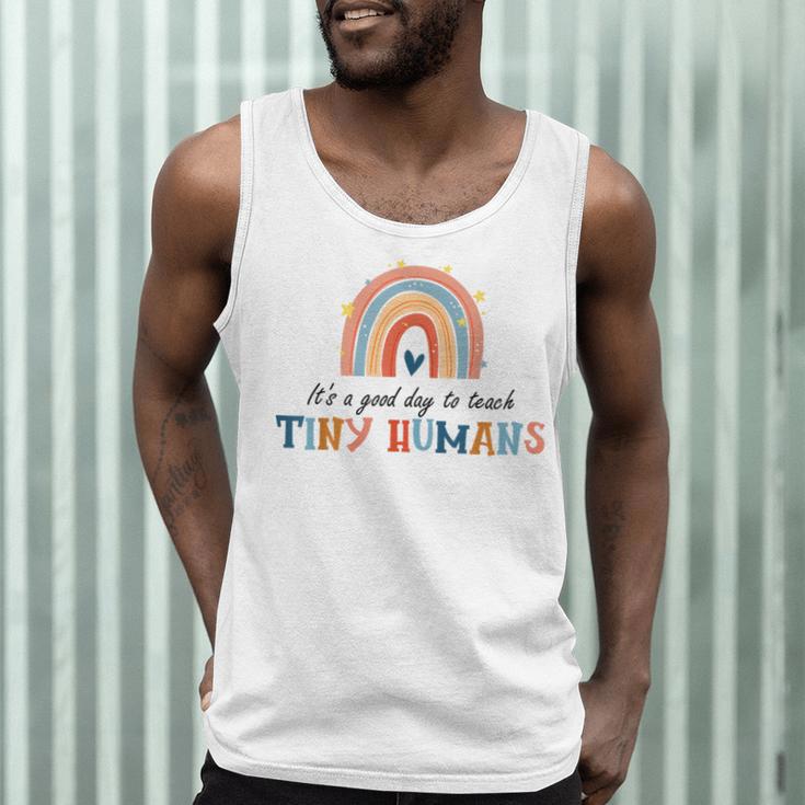 Good Day To Teach Tiny Humans Rainbow Teacher Men Tank Top, novelty gifts, funny gifts Good Day To Teach Tiny Humans Rainbow Teacher Men Tank Top, novelty gifts, funny gifts