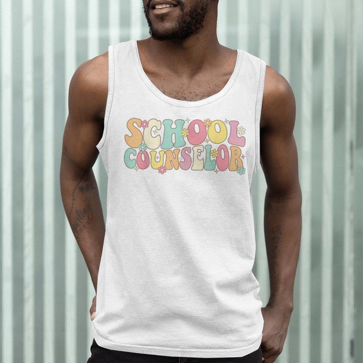 Groovy School Counselor Back To School Teacher Counseling Men Tank Top, novelty gifts, funny gifts