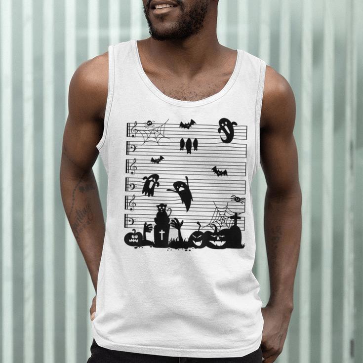 Halloween Music Note Clefs Spooky Ghost For Music Teacher Men Tank Top, novelty gifts, funny gifts Halloween Music Note Clefs Spooky Ghost For Music Teacher Men Tank Top, novelty gifts, funny gifts