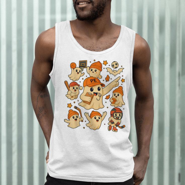 Halloween PE Teacher Costume Ghost Physical Education Men Tank Top, novelty gifts, funny gifts Halloween PE Teacher Costume Ghost Physical Education Men Tank Top, novelty gifts, funny gifts