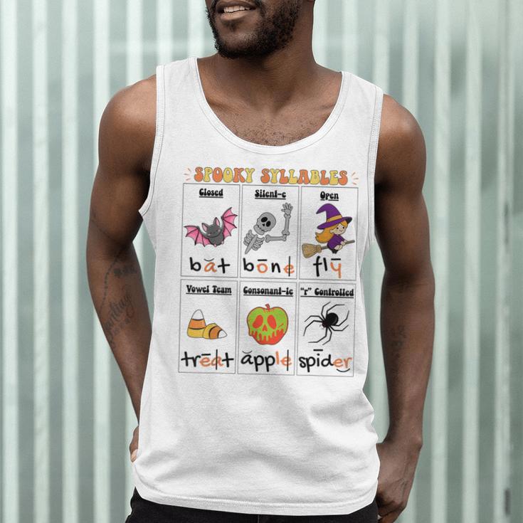 Halloween Reading Spooky Syllables Teacher Vintage Men Tank Top, novelty gifts, funny gifts Halloween Reading Spooky Syllables Teacher Vintage Men Tank Top, novelty gifts, funny gifts