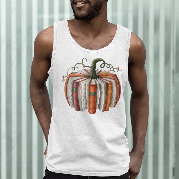 Halloween Teacher Librarians Fall Book Pumpkin Retro Reading Men Tank Top, novelty gifts, funny gifts Halloween Teacher Librarians Fall Book Pumpkin Retro Reading Men Tank Top, novelty gifts, funny gifts