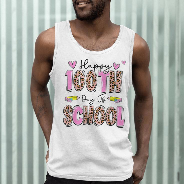 Happy 100th Day Of School Leopard Print Teacher Student Kids Men Tank Top, novelty gifts, funny gifts Happy 100th Day Of School Leopard Print Teacher Student Kids Men Tank Top, novelty gifts, funny gifts