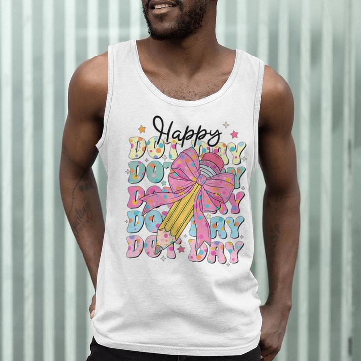 Happy Dot Day 2025 Coquette Bow Teachers Kids Boys Girls Men Tank Top, novelty gifts, funny gifts