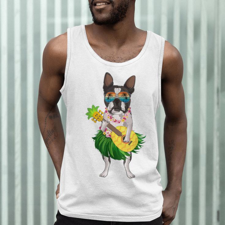 Hawaiian Boston Terrier Dog Pineapple Ukulele Summer For Men Women Girls Kids Men Tank Top, novelty gifts, funny gifts