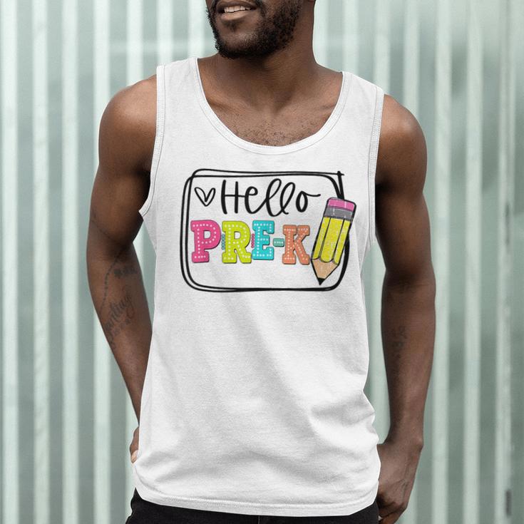 Hello Pre-K Team Preschool Teacher Kids Back To School Men Tank Top, novelty gifts, funny gifts Hello Pre-K Team Preschool Teacher Kids Back To School Men Tank Top, novelty gifts, funny gifts