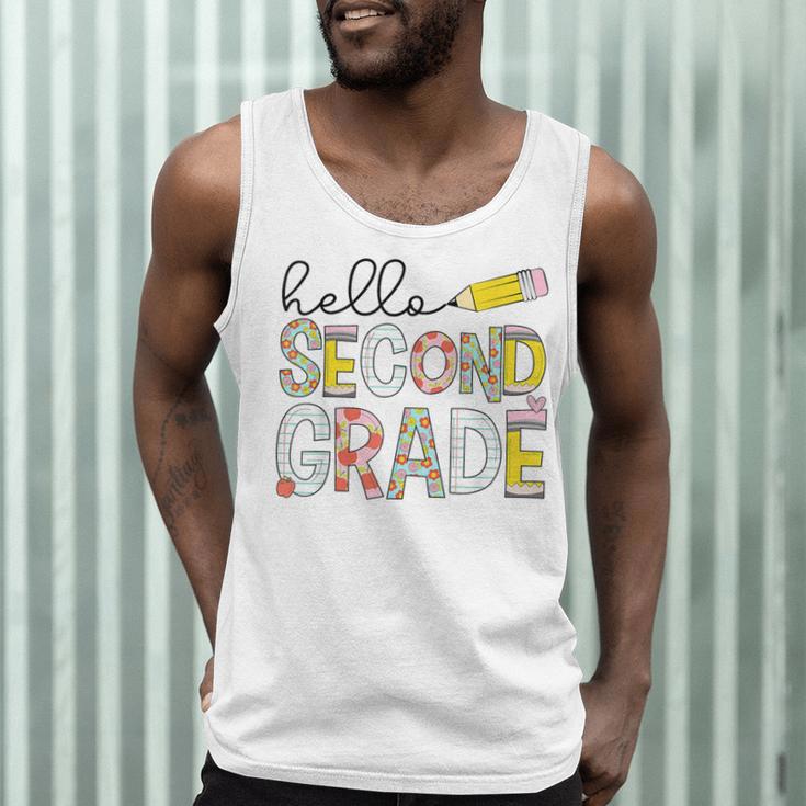 Hello Second Grade Team 2nd Grade Back To School Teacher Kid Men Tank Top, novelty gifts, funny gifts Hello Second Grade Team 2nd Grade Back To School Teacher Kid Men Tank Top, novelty gifts, funny gifts