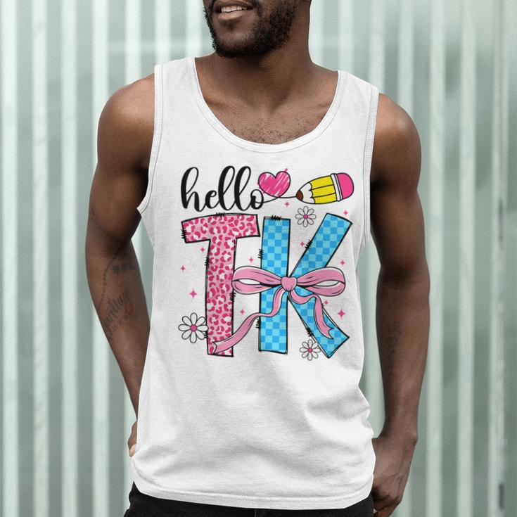Hello TK Transitional Kindergarten Back To School Teacher Men Tank Top, novelty gifts, funny gifts Hello TK Transitional Kindergarten Back To School Teacher Men Tank Top, novelty gifts, funny gifts