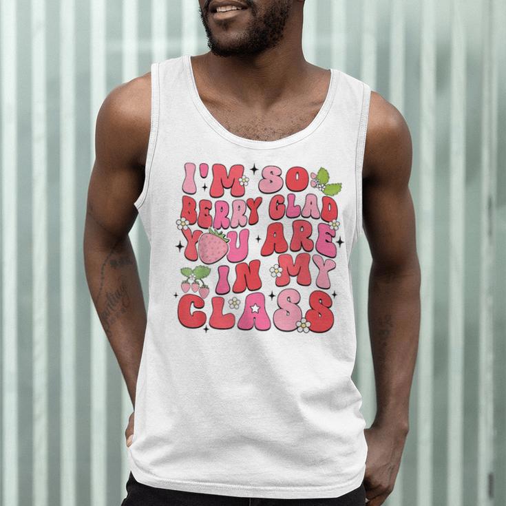 I'm So Berry Glad You Are Strawberry Elementary Teacher Men Tank Top, novelty gifts, funny gifts