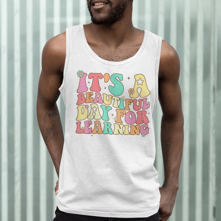 It's Beautiful Day For Learning Retro Teacher Students Women Men Tank Top, novelty gifts, funny gifts It's Beautiful Day For Learning Retro Teacher Students Women Men Tank Top, novelty gifts, funny gifts