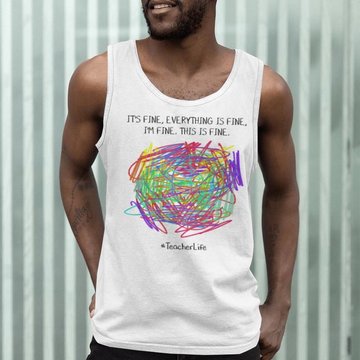 It's Fine Everything Is Fine I'm Fine Pre K Teacher Life For Men Women Girls Kids Men Tank Top, novelty gifts, funny gifts It's Fine Everything Is Fine I'm Fine Pre K Teacher Life For Men Women Girls Kids Men Tank Top, novelty gifts, funny gifts