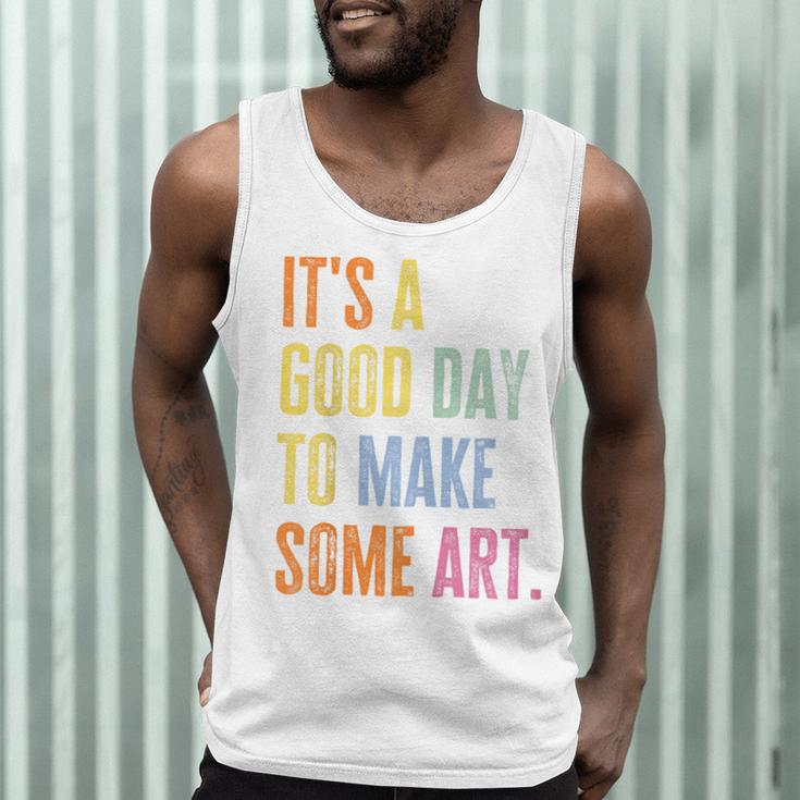 It's A Good Day To Make Art Artist Teacher Painter Men Tank Top, novelty gifts, funny gifts