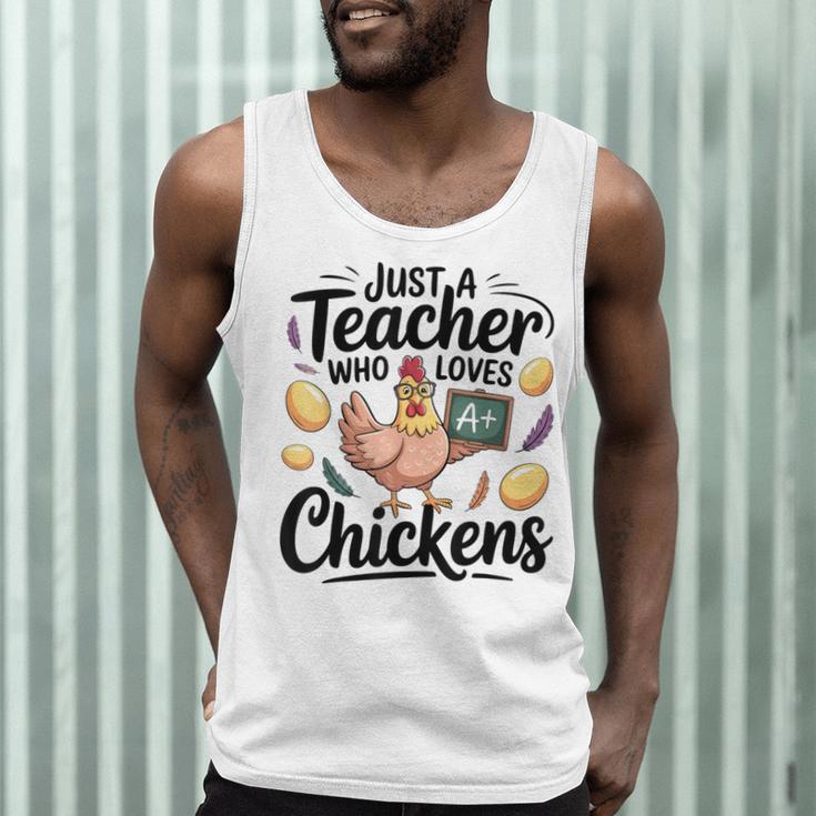 Just a Teacher Who Loves Chickens Chicken Farm Animal Lover Men Tank Top, novelty gifts, funny gifts Just a Teacher Who Loves Chickens Chicken Farm Animal Lover Men Tank Top, novelty gifts, funny gifts