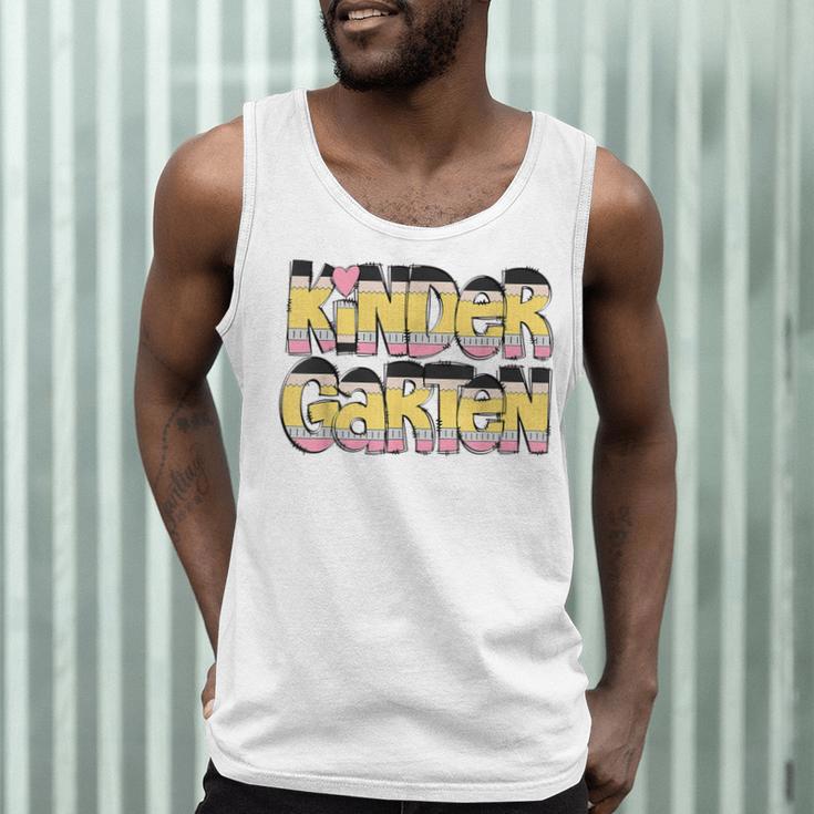 Kindergarten Pencil First Day Of School Teacher Toddler Kids Men Tank Top, novelty gifts, funny gifts