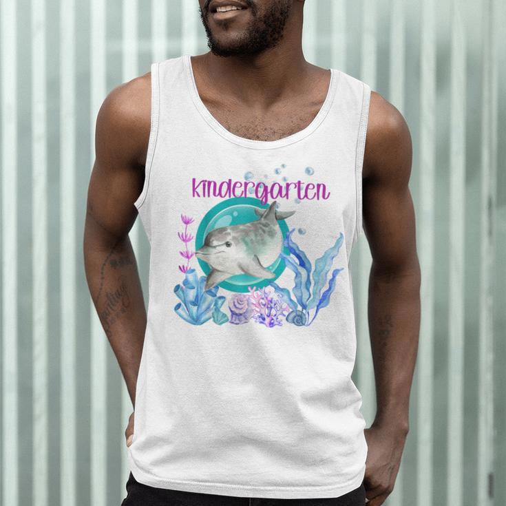 Kindergarten Teacher Dolphin Ocean Life Teaching Team Spirit Men Tank Top, novelty gifts, funny gifts