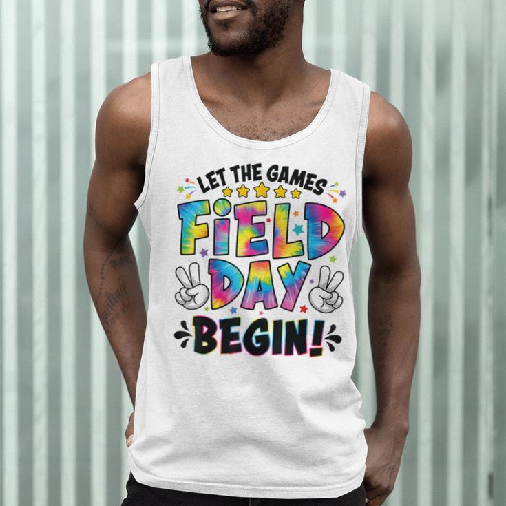 Let The Games Field Day Begin Tie Dye Adults Teacher Kids Men Tank Top, novelty gifts, funny gifts