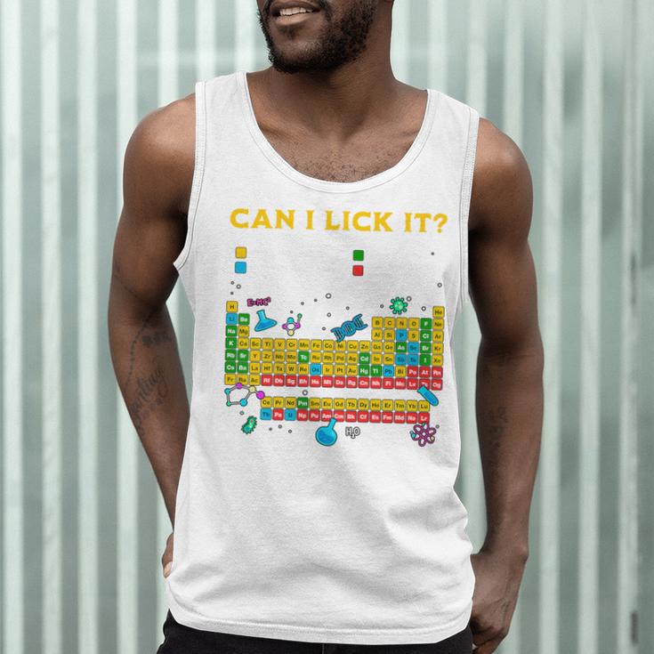 Can I Lick It Periodic Table Science Teacher Student Premium Tri-Blend Men Tank Top, novelty gifts, funny gifts