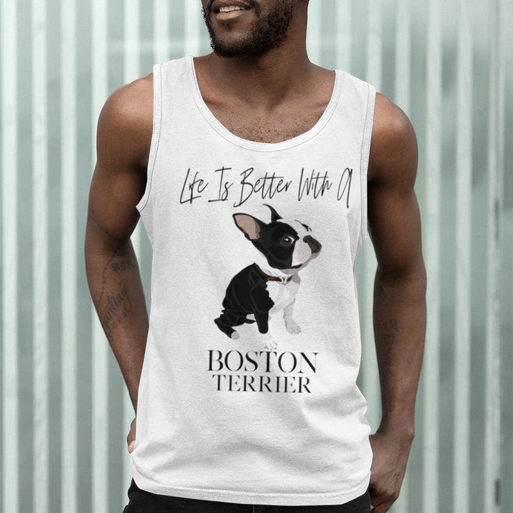 Life Is Better With A Boston Terrier Dog For Lover Men Tank Top, novelty gifts, funny gifts