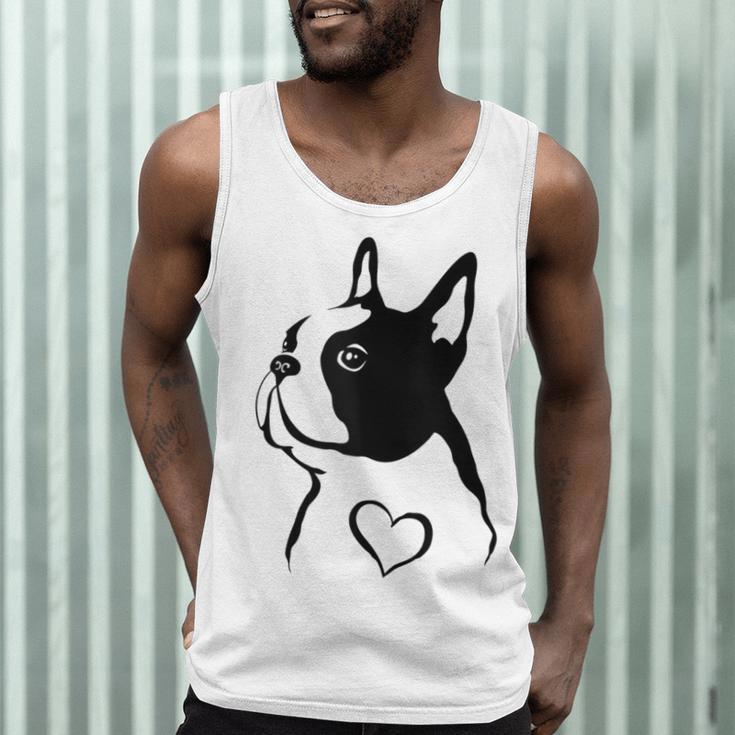 I Love My Boston Terrier Dog With Heart Men Tank Top, novelty gifts, funny gifts