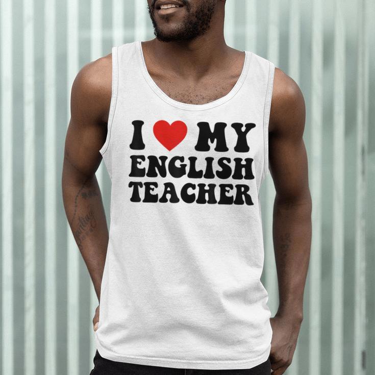 I Love My English Teacher Heart English Language Teachers For Men Women Kids Men Tank Top, novelty gifts, funny gifts I Love My English Teacher Heart English Language Teachers For Men Women Kids Men Tank Top, novelty gifts, funny gifts