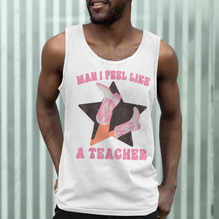 Man I Feel Like A Teacher Retro Western Country Cowgirl Men Tank Top, novelty gifts, funny gifts Man I Feel Like A Teacher Retro Western Country Cowgirl Men Tank Top, novelty gifts, funny gifts