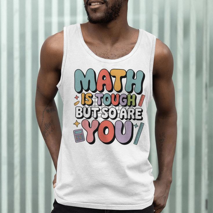 Math Is Tough But So Are You Motivational School Teacher Men Tank Top, novelty gifts, funny gifts