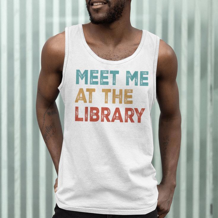 Meet Me At The Library For Teachers And School Librarians Men Tank Top, novelty gifts, funny gifts Meet Me At The Library For Teachers And School Librarians Men Tank Top, novelty gifts, funny gifts