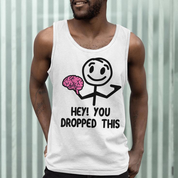 Nerdy Hey You Dropped This Brain Math Teacher Men Tank Top, novelty gifts, funny gifts