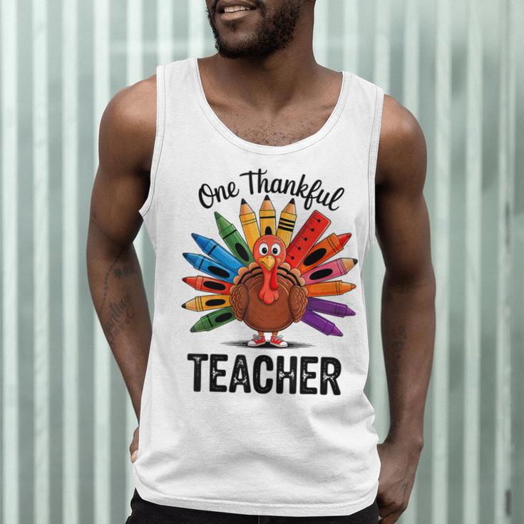 One Thankful Teacher Thanksgiving TurkeyCute Pencil Men Tank Top, novelty gifts, funny gifts One Thankful Teacher Thanksgiving TurkeyCute Pencil Men Tank Top, novelty gifts, funny gifts