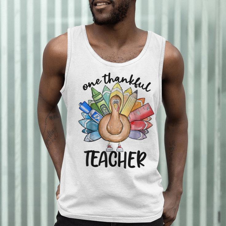 One Thankful Teacher Turkey Pencil Thanksgiving Teachers Men Tank Top, novelty gifts, funny gifts One Thankful Teacher Turkey Pencil Thanksgiving Teachers Men Tank Top, novelty gifts, funny gifts