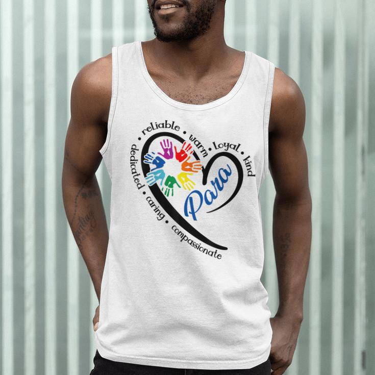 Para Heart Teacher Paraprofessional Paraeducator Men Women Men Tank Top, novelty gifts, funny gifts