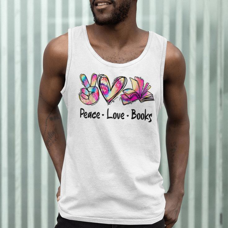 Peace Love Books Librarian Teacher Life Book Library Tie Dye Men Tank Top, novelty gifts, funny gifts Peace Love Books Librarian Teacher Life Book Library Tie Dye Men Tank Top, novelty gifts, funny gifts