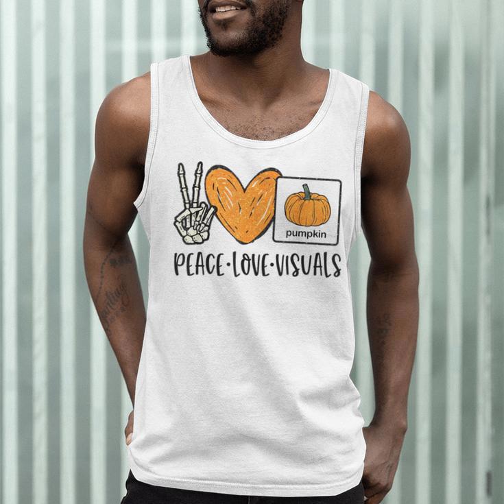 Peace Love Visuals Sped Teacher Pumpkin Skeleton Halloween Men Tank Top, novelty gifts, funny gifts Peace Love Visuals Sped Teacher Pumpkin Skeleton Halloween Men Tank Top, novelty gifts, funny gifts