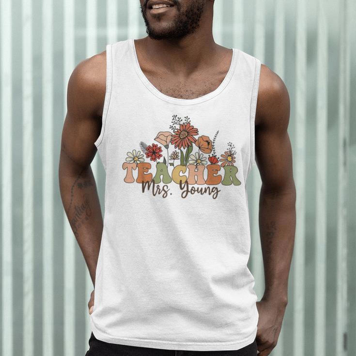 Personalized Name Teacher Mrs Young Back To School Custom Men Tank Top, novelty gifts, funny gifts