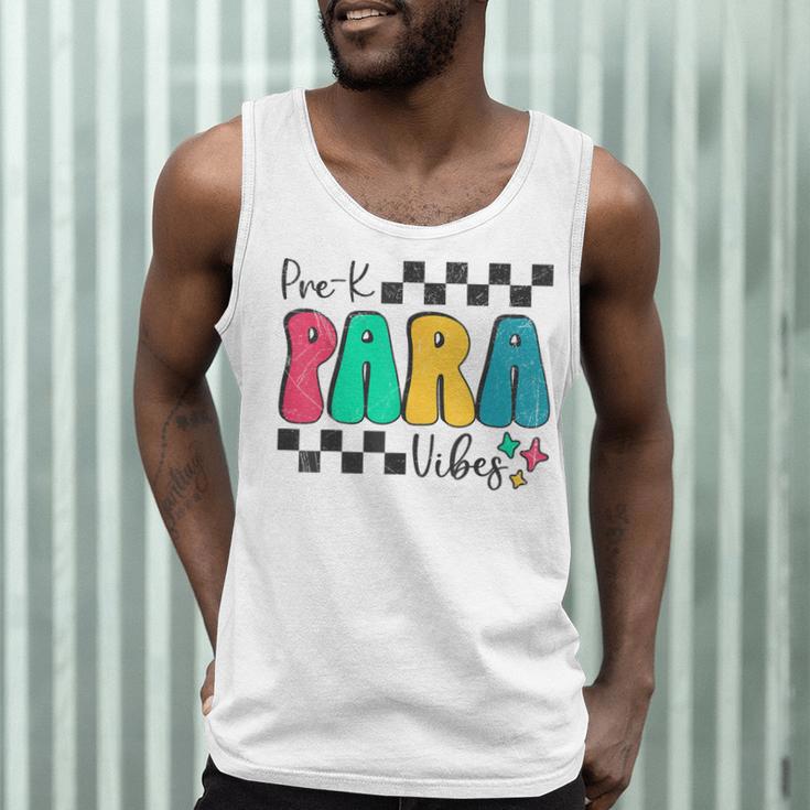 Pre-K Paraprofessional Teacher Back To School Vibes Men Tank Top, novelty gifts, funny gifts Pre-K Paraprofessional Teacher Back To School Vibes Men Tank Top, novelty gifts, funny gifts