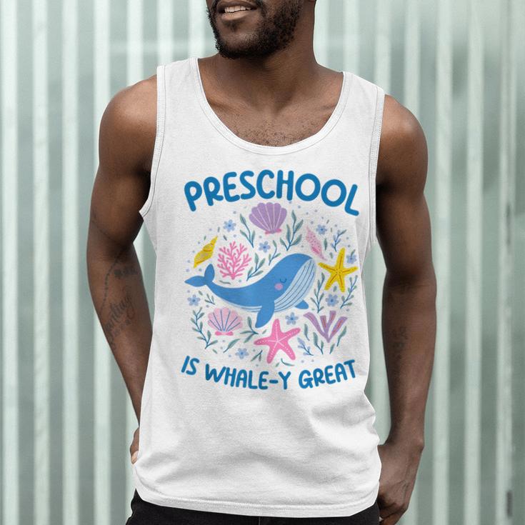 Preschool Is Whale-y Great Preschool Teacher Men Tank Top, novelty gifts, funny gifts