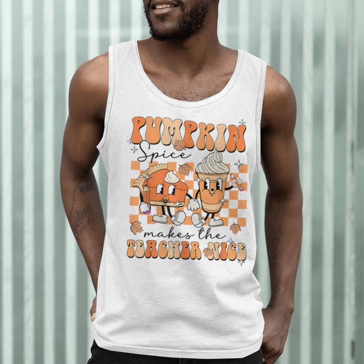 Pumpkin Spice Makes The Teacher Nice Teacher Graduation Men Tank Top, novelty gifts, funny gifts Pumpkin Spice Makes The Teacher Nice Teacher Graduation Men Tank Top, novelty gifts, funny gifts