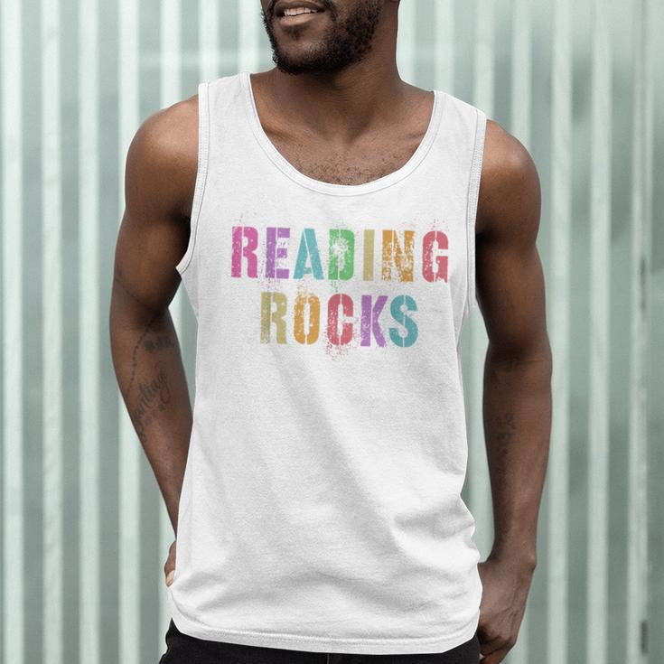 READING ROCKS English Teacher ELA ABCD Read Star Kinder Men Tank Top, novelty gifts, funny gifts READING ROCKS English Teacher ELA ABCD Read Star Kinder Men Tank Top, novelty gifts, funny gifts