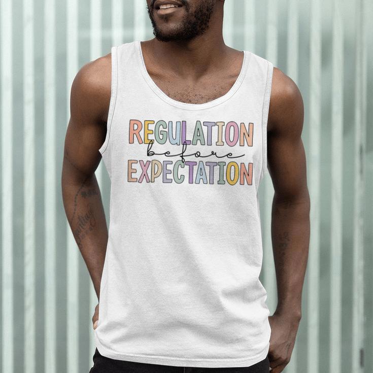 Regulation Before Expectation Occupational Therapy Teacher Men Tank Top, novelty gifts, funny gifts Regulation Before Expectation Occupational Therapy Teacher Men Tank Top, novelty gifts, funny gifts