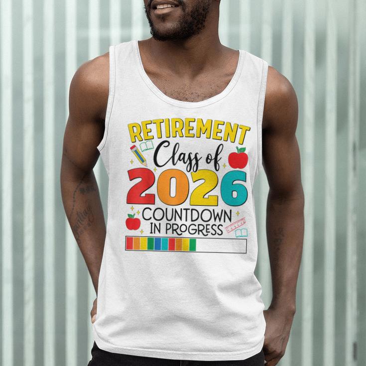 Retirement Class Of 2026 Countdown In Progress Teacher Men Tank Top, novelty gifts, funny gifts