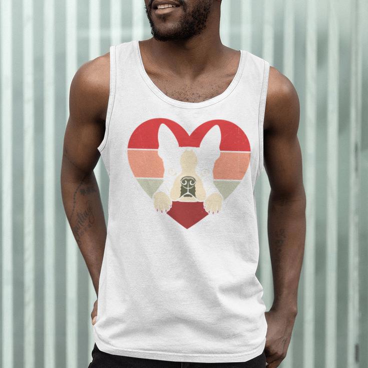 Retro Heart Boston Terrier Dog Vintage Valentine Men Tank Top, novelty gifts, funny gifts