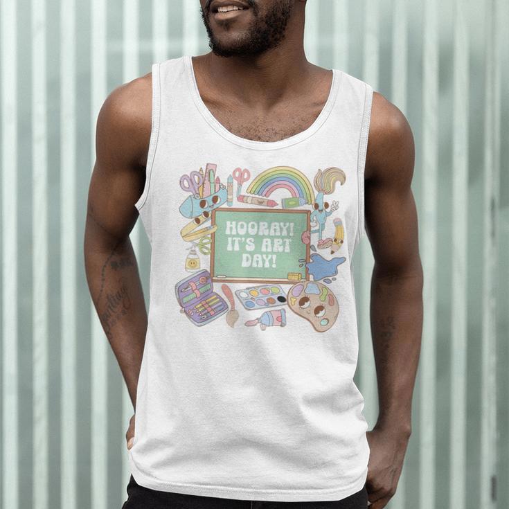 Retro Hooray It's Art Day Art Teacher Back To School Women Men Tank Top, novelty gifts, funny gifts Retro Hooray It's Art Day Art Teacher Back To School Women Men Tank Top, novelty gifts, funny gifts