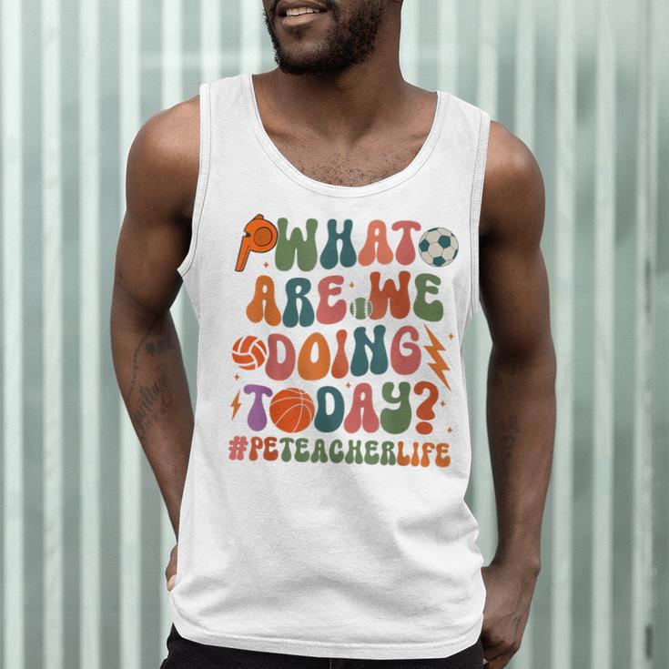 Retro PE Teacher What Are We Doing Today School Coach Women Men Tank Top, novelty gifts, funny gifts