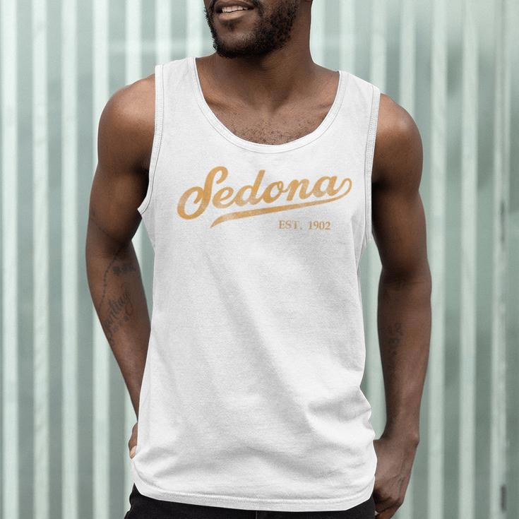 Retro Sedona Script Vintage Throwback Kids Men Tank Top, novelty gifts, funny gifts