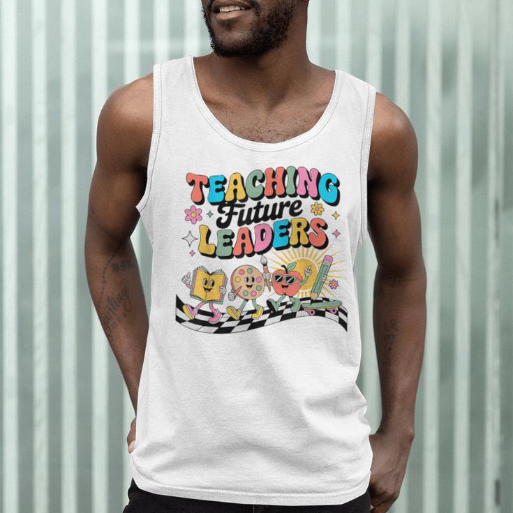Retro Teaching Future Leaders Groovy Teacher Back To School Men Tank Top, novelty gifts, funny gifts Retro Teaching Future Leaders Groovy Teacher Back To School Men Tank Top, novelty gifts, funny gifts